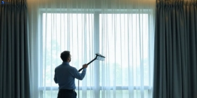 Commercial drapes cleaning service willawong hotels offices